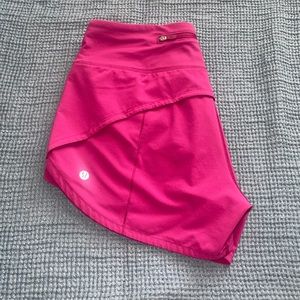 LULULEMON SPEED UP SHORTS RIPENED RASPBERRY